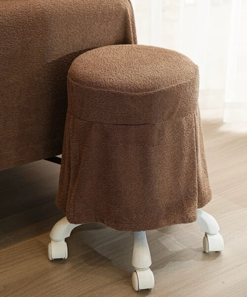 Vỏ Bọc Ghế Đôn Spa Vải Chenille Cao Cấp – Sang Trọng, Co Giãn Tốt