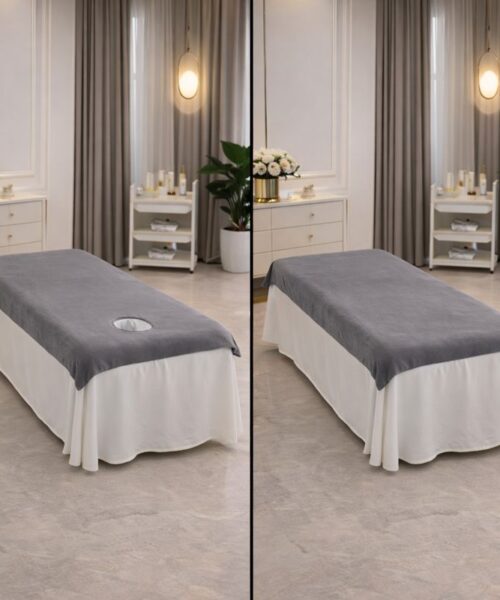 Ga Phủ Giường Spa Nhung Lông Cừu Cao Cấp – Siêu Mềm, Giữ Ấm Tốt
