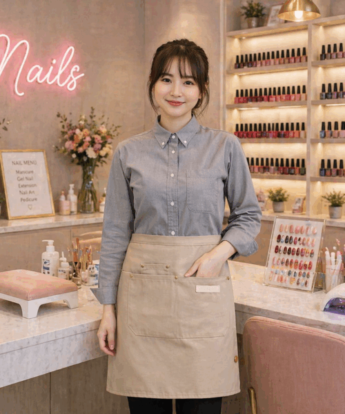 Tạp dề ngang eo vải bạt