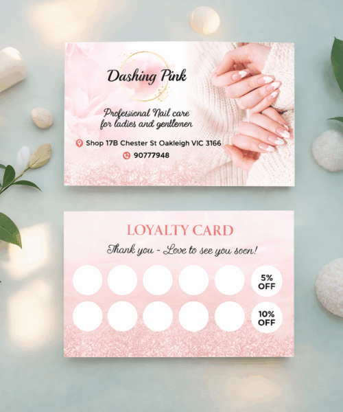 Thẻ Lịch Hẹn Spa Kết Hợp Thẻ Tích Điểm – Appointment Card Spa Đa Năng