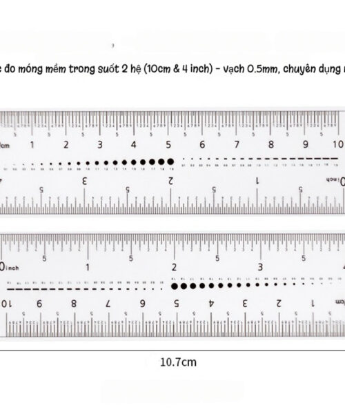 Thước mảnh làm móng, thước mềm trong suốt
