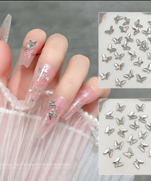 Charm Nail Bướm Mini Đính Đá