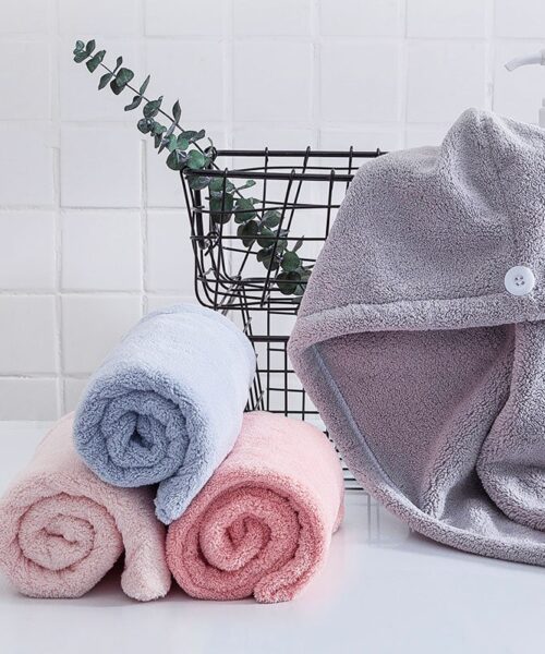 K009- Khăn Quấn Tóc Microfiber Nhanh Khô