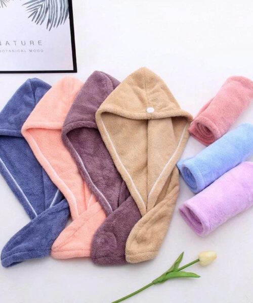 DOZO Khăn lau tóc sợi nhỏ