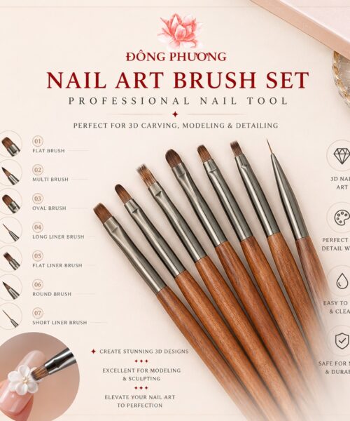 Cọ Vẽ Nail Đầu Nhọn