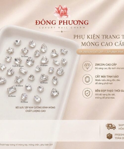 Đá giả kim cương các hình mix