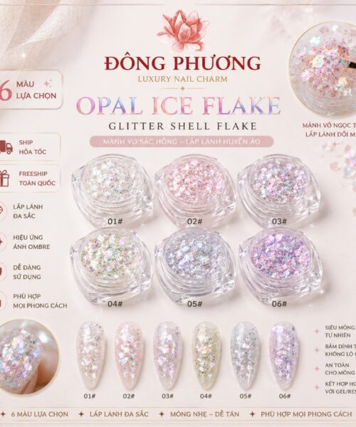 Nhũ khổng tước trang trí nails cao cấp